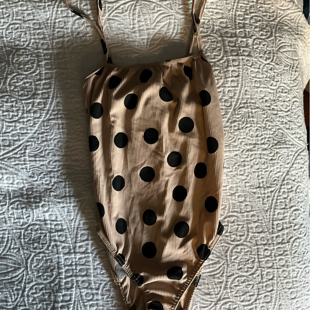 Polka Dot Square Cut Nasty Gal Bodysuit